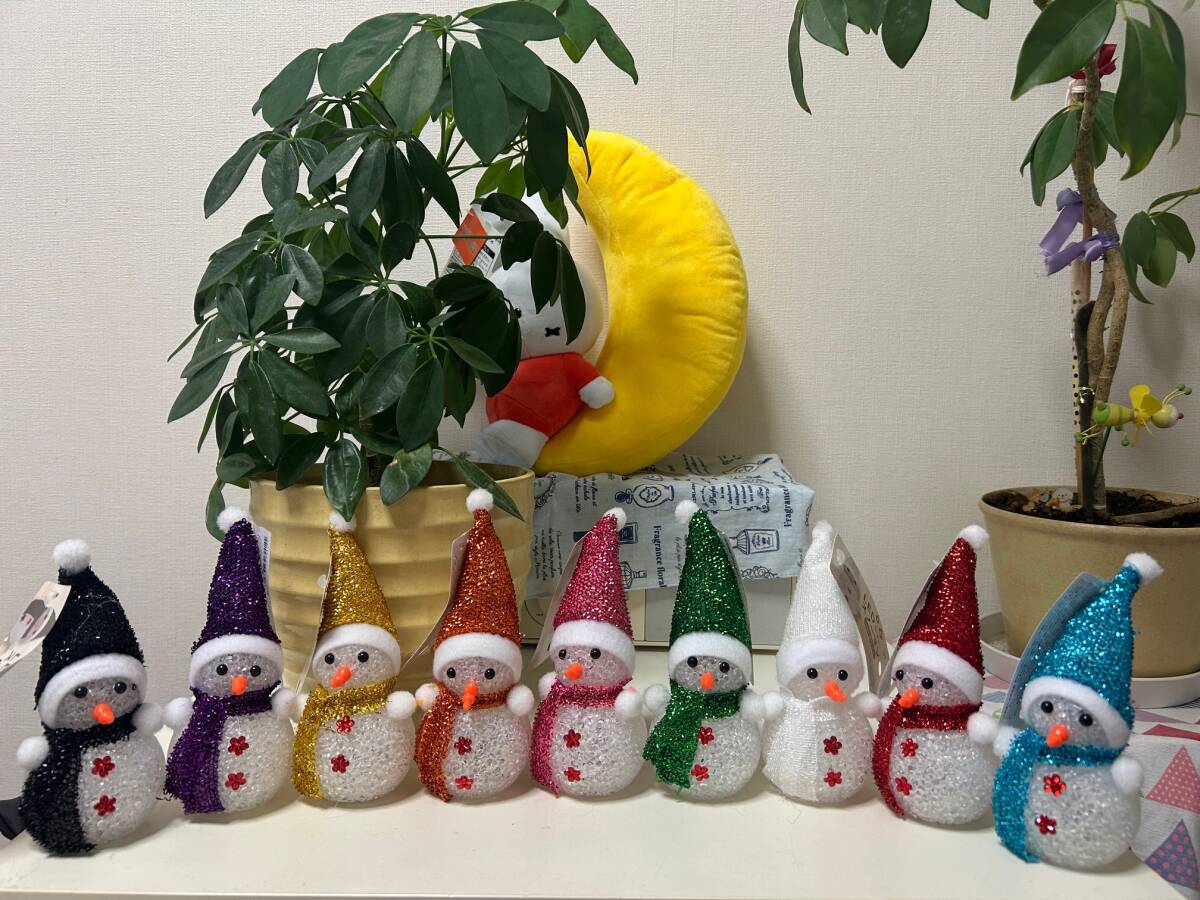 ☆☆☆ スノーマンカラーLEDライト 雪だるまセット(1)(新品未使用) ☆☆☆_画像1