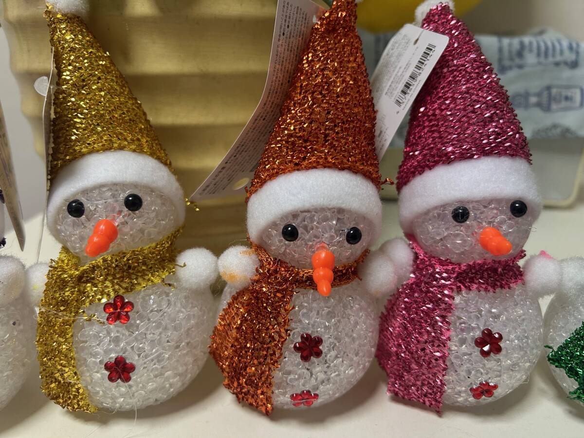 ☆☆☆ スノーマンカラーLEDライト 雪だるまセット(1)(新品未使用) ☆☆☆_画像3