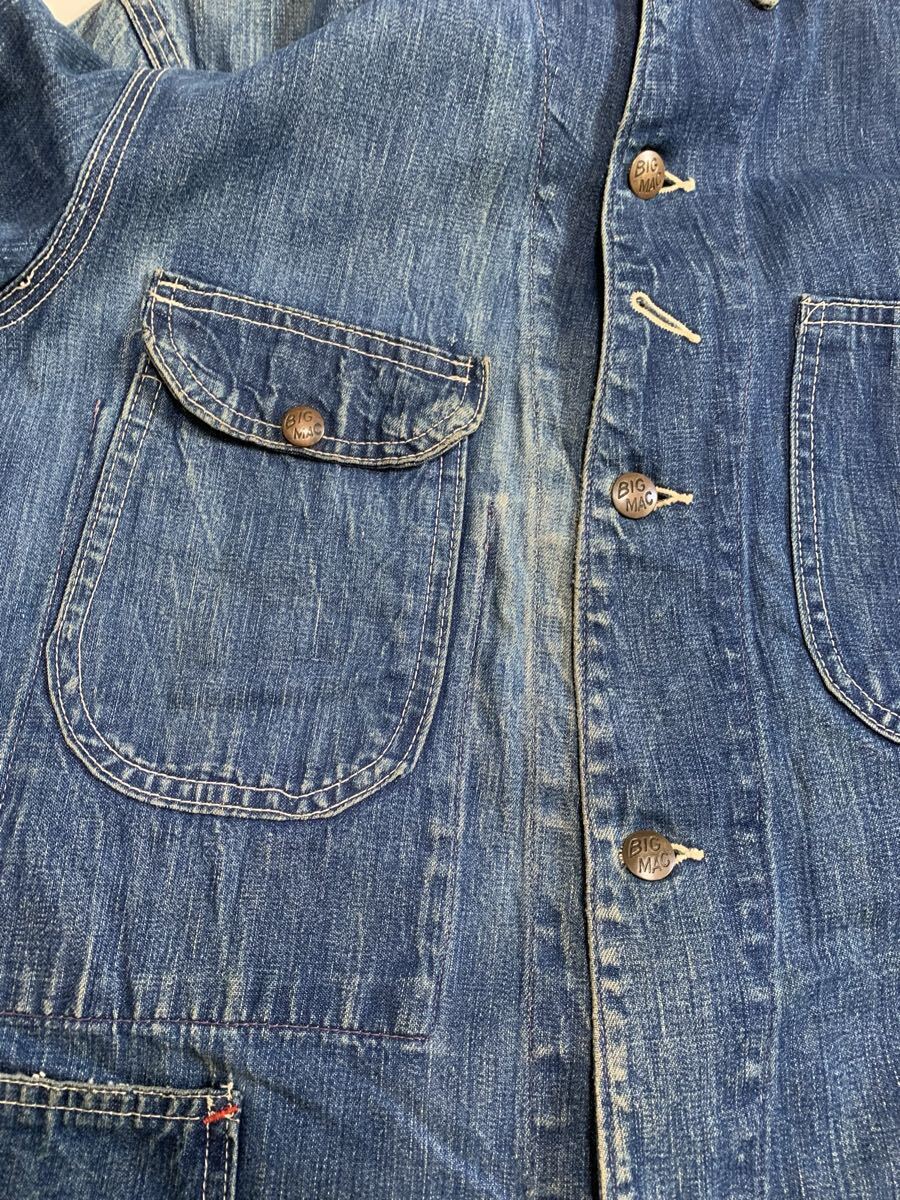 A3 40s50s big mac カバーオール　ヴィンテージ古着ワーク対戦モデルビッグマック_画像4