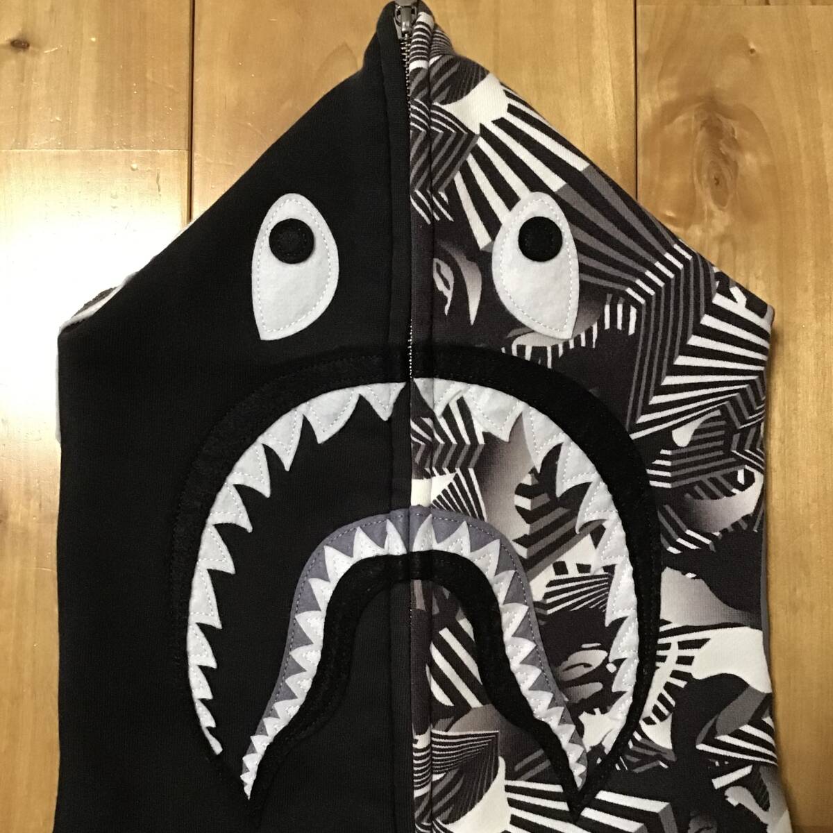 dazru утка Shark Parker L размер shark full zip hoodie a bathing ape BAPE camo Ape Bape A Bathing Ape камуфляж WGM i6775
