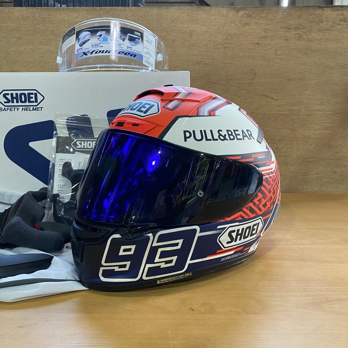 ^[ распродажа ]SHOEI/ Shoei full-face шлем X-Fourteen maru kes5 TC-1 размер L(59-60cm)