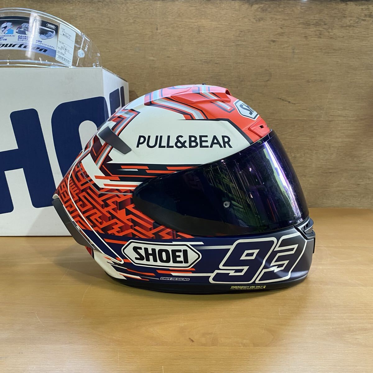 ^[ распродажа ]SHOEI/ Shoei full-face шлем X-Fourteen maru kes5 TC-1 размер L(59-60cm)