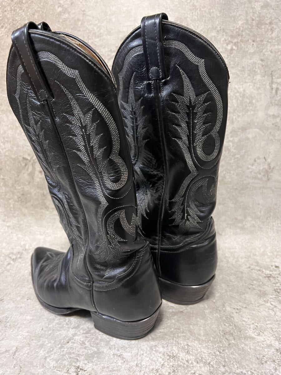 Tony Lama 靴 トニーラマ ウエスタンブーツ 本革 レザー ブラック ブーツ_画像3