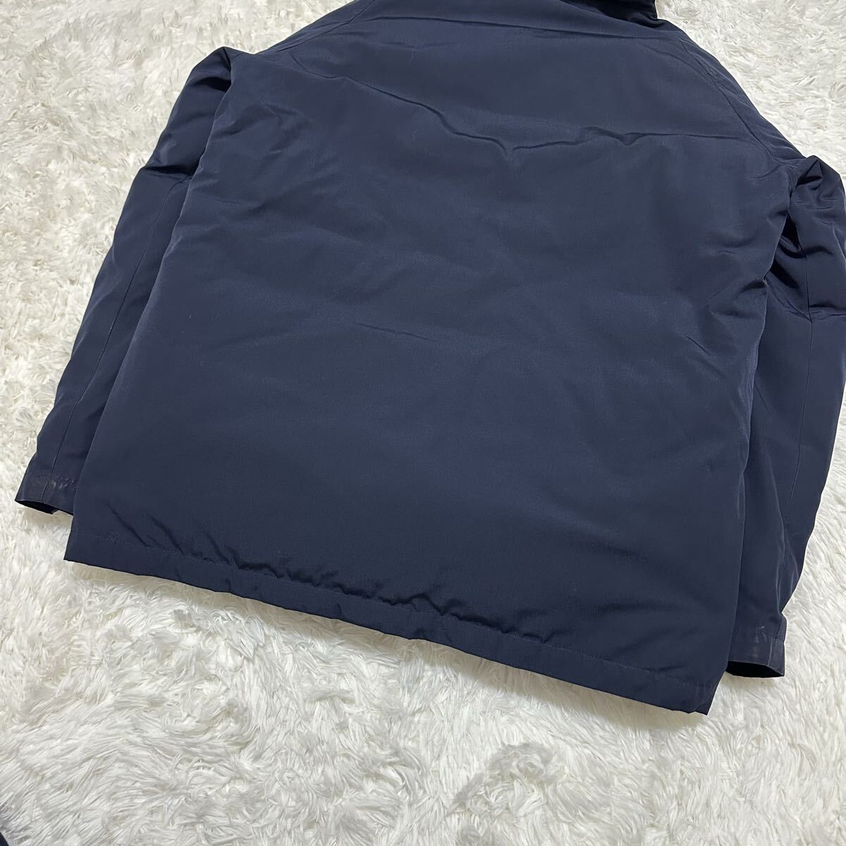 極上ダウン80% schott ショット　 ダウンジャケット 肉厚 極暖 アウター ネイビー　ファー　防水　メンズ　ダウンコート　Lサイズ_画像8