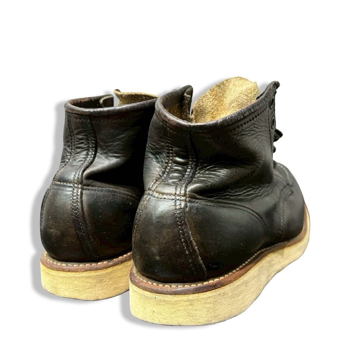 1 レア 正規品 VINTAGE RED WING レッドウィング 1997s 875 Classic Moc 6インチ クラシック モックトゥ レザー ブーツ 犬刻印 8 D_画像4