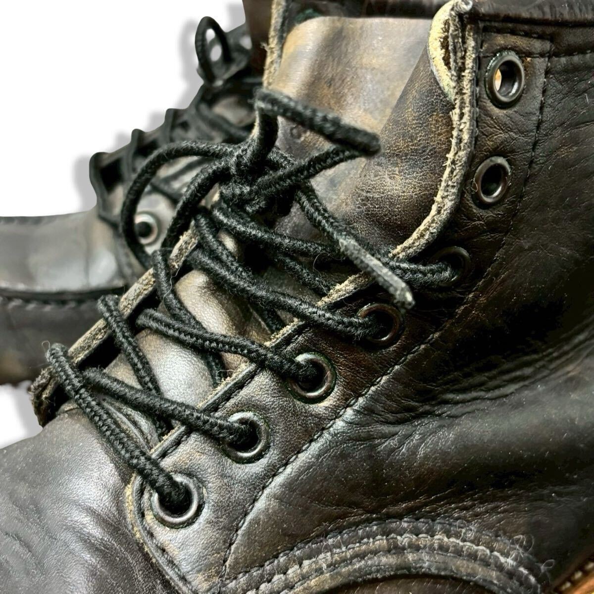 1 レア 正規品 VINTAGE RED WING レッドウィング 1997s 875 Classic Moc 6インチ クラシック モックトゥ レザー ブーツ 犬刻印 8 D_画像8