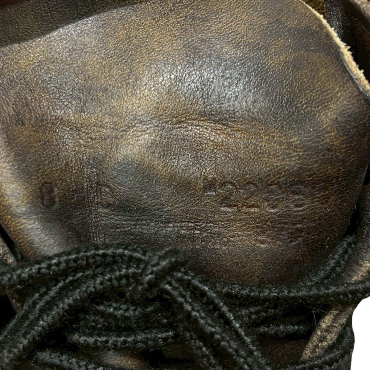 1 レア 正規品 VINTAGE RED WING レッドウィング 1997s 875 Classic Moc 6インチ クラシック モックトゥ レザー ブーツ 犬刻印 8 D_画像9