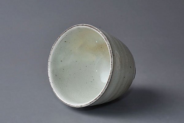 k408【和み】現代作家 木村盛伸 粉引手湯呑 検 人間国宝現代作家民藝現代アートインテリアContemporary _画像3