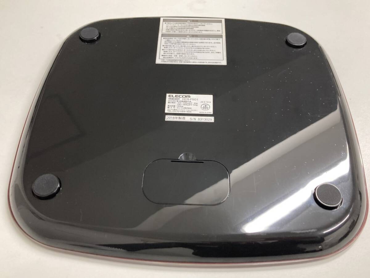 ELECOM 体組成計 HCS-FS01 通電確認済 □9183_画像3