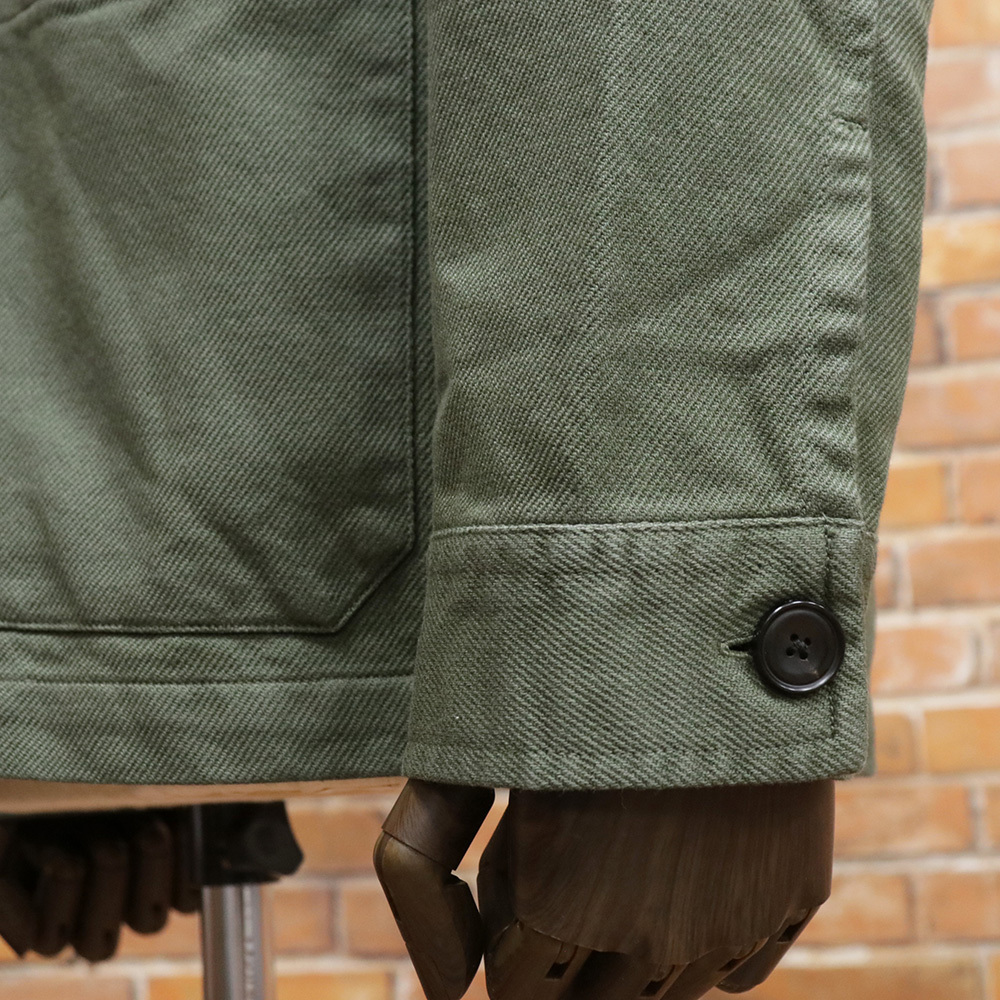 1円/Nudie Jeans/Mサイズ/シャツジャケット BARNEY WORKER JACKET カバーオール ヌーディージーンズ 新品/カーキ/mb130/_画像3