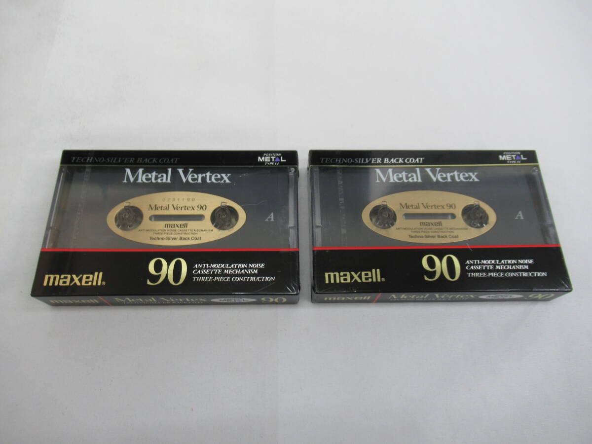[ новый товар нераспечатанный ]maxell metal лента Metal Vertex MV90 кассетная лента 2 шт. комплект mak cell 