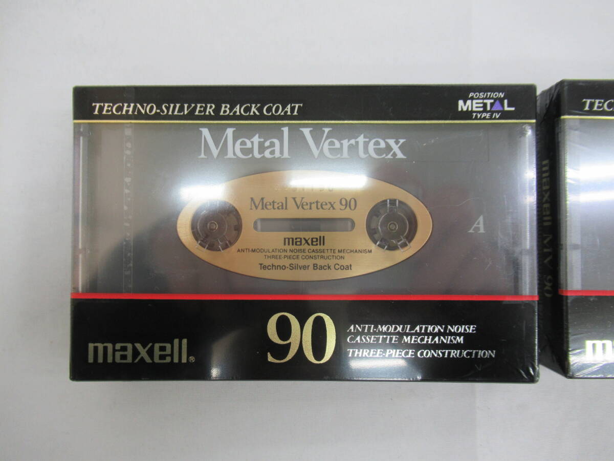 [ новый товар нераспечатанный ]maxell metal лента Metal Vertex MV90 кассетная лента 2 шт. комплект mak cell 