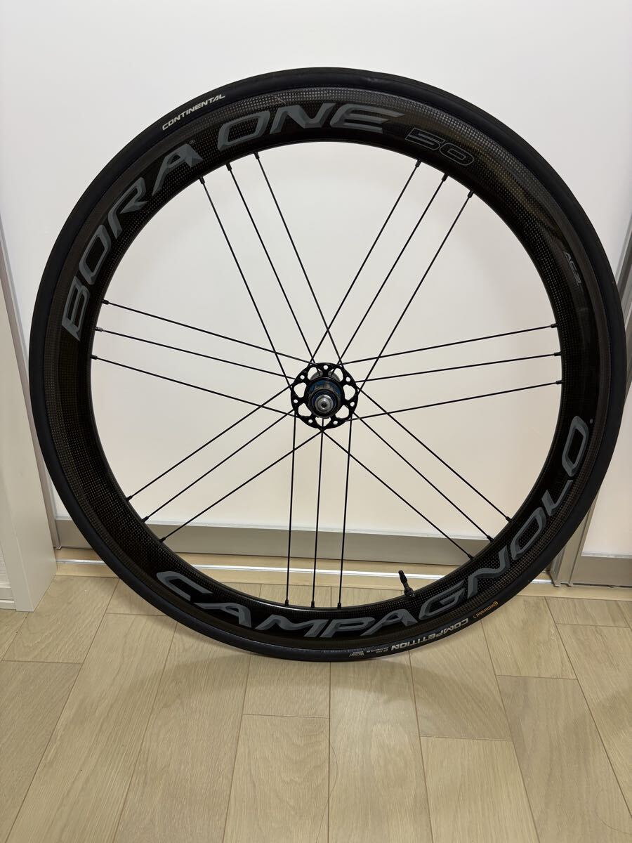  campagnolo Bora One 50 Tubular DarkLabel カンパニョーロボーラワン 50 チューブラー ダークラベル シマノフリーリムブレーキ前後セット_画像2