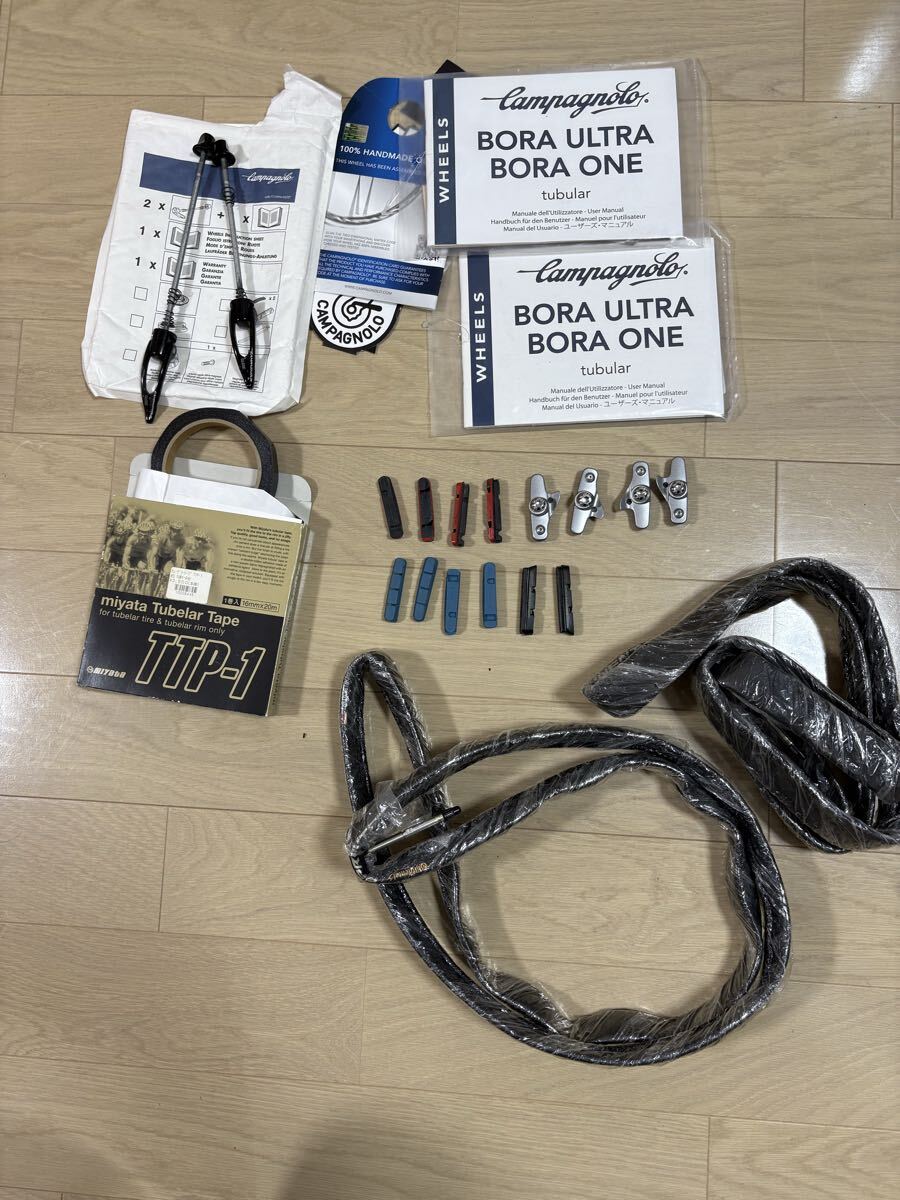  campagnolo Bora One 50 Tubular DarkLabel カンパニョーロボーラワン 50 チューブラー ダークラベル シマノフリーリムブレーキ前後セット_画像7