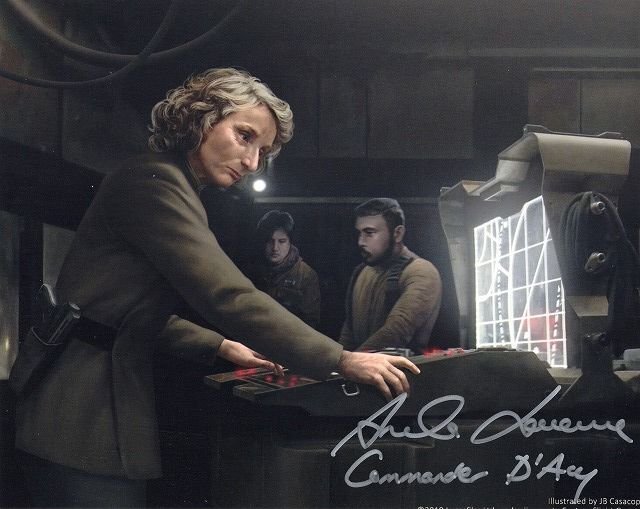 【UACCRD】アマンダ・ローレンス直筆サイン■スター・ウォーズ/スカイウォーカーの夜明け/ダーシー中佐●_画像1