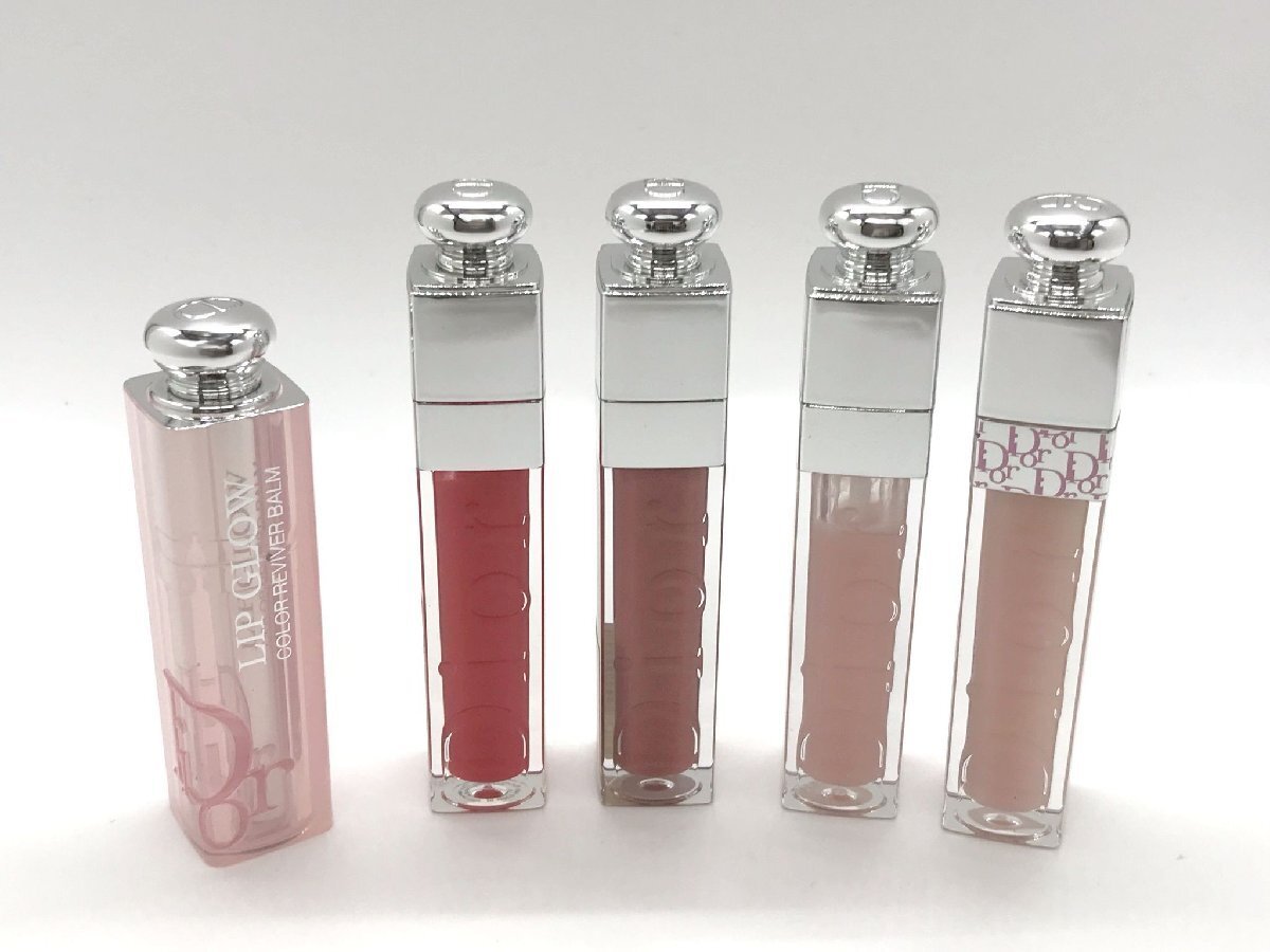 ■【YS-1】 Christian Dior ディオール ■ グロウ バーム 8 マキシマイザー グロス 028 012 001 ■ 5点セット まとめ 【同梱可能商品】■D_画像1