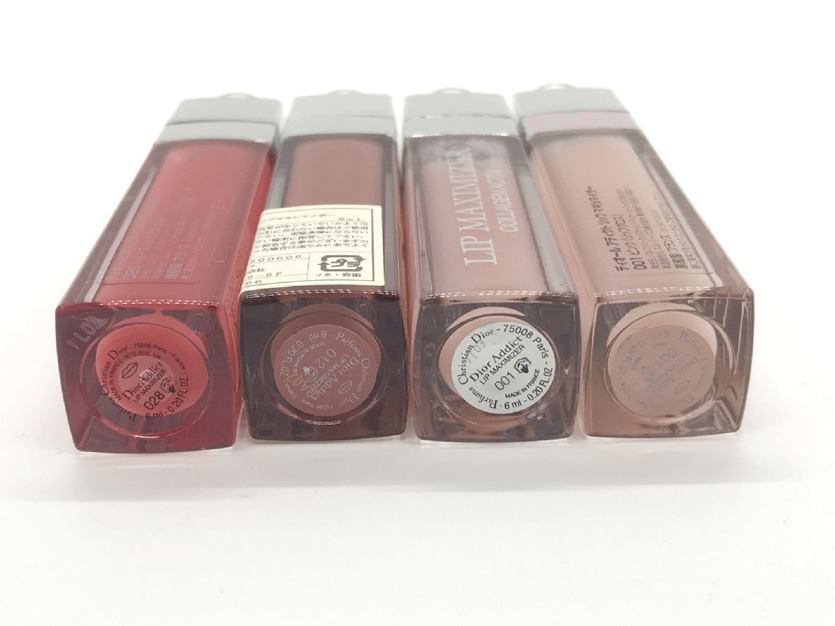 ■【YS-1】 Christian Dior ディオール ■ グロウ バーム 8 マキシマイザー グロス 028 012 001 ■ 5点セット まとめ 【同梱可能商品】■D_画像9