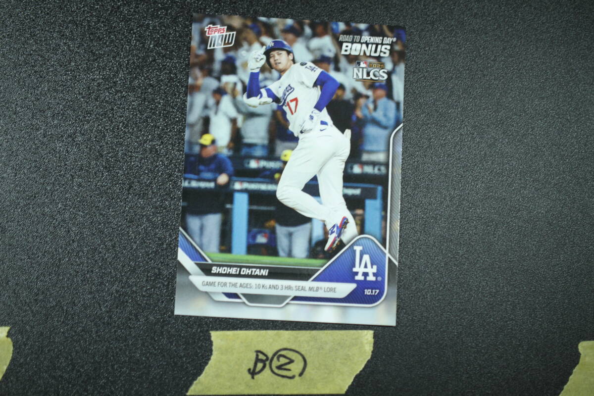 非売品 2025 ToppsNOW RTOD 大谷翔平 1日3HR記念　ボーナスカード 2025 MLB TOPPS NOW Road to Opening DayB② Shohei Ohtani MVP_画像2