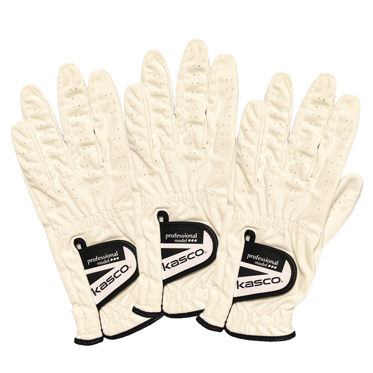 Kasco Professional Model Glove 3枚セット NFSF-2301【キャスコ】【全天候対応】【左手用】【ホワイト】【23cm】【Glove】_画像3