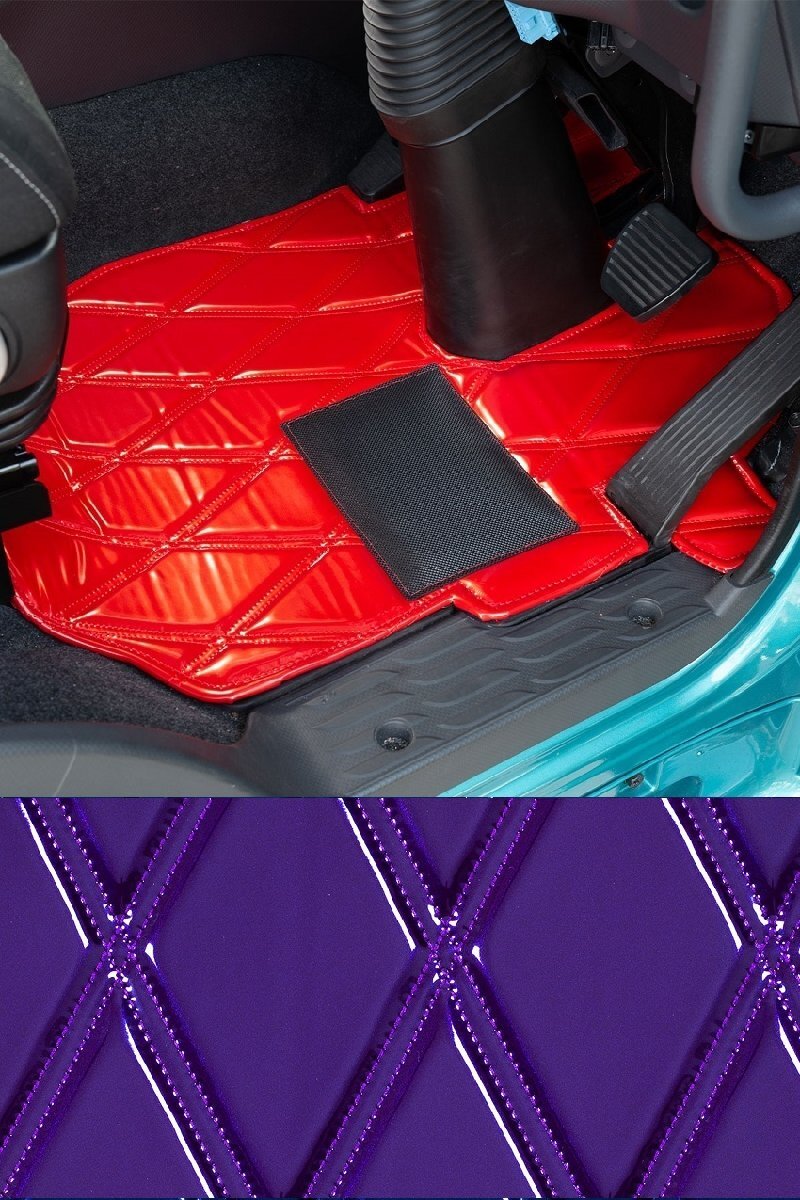 [MIYABI/ подлинный месяц свет ] коврик на пол / лиловый * saec Profia H7/~H15/11 водительское сиденье + пассажирское сиденье комплект (H010-01)