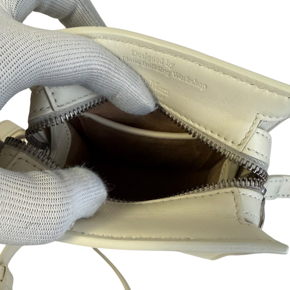  прекрасный товар MaxMara Max Mara ho i Tony nano кожа сумка на плечо слоновая кость 