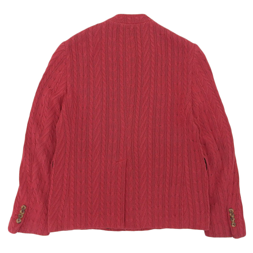  хорошая вещь ETRO Etro подкладка peiz Lee рисунок вязаный охота жакет блузон M красный 