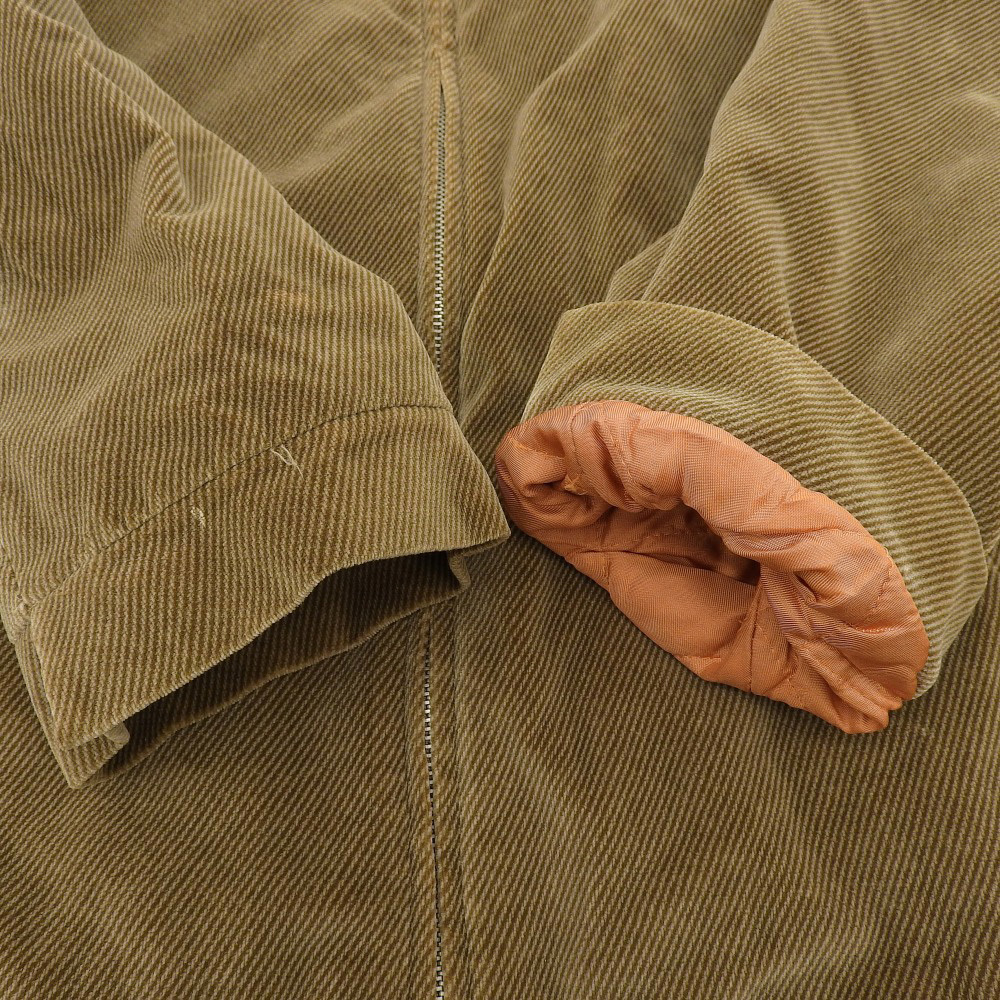  прекрасный товар ETRO Etro Zip выше блузон вельвет жакет XL Brown 