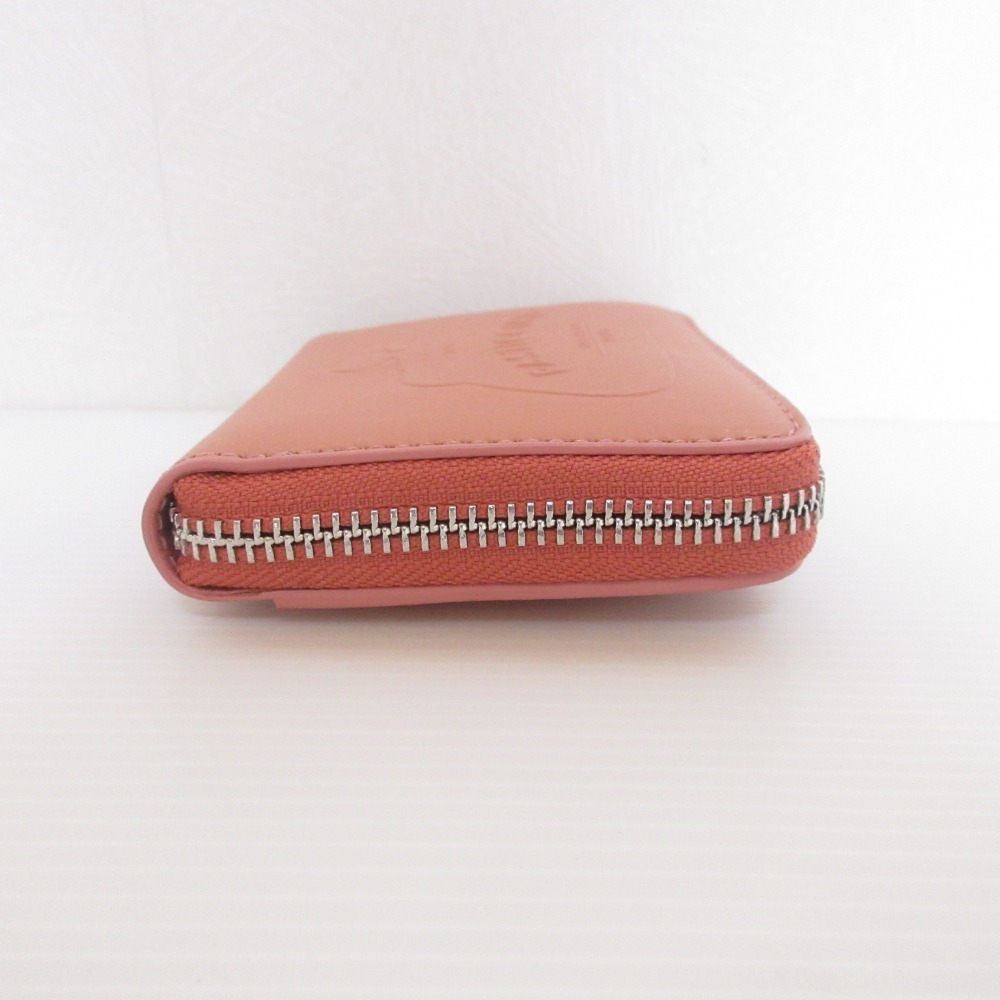  не использовался 25SS Weekend Max Mara we k end Max Mara PASTICCINO раунд застежка-молния compact бумажник кошелек orange 