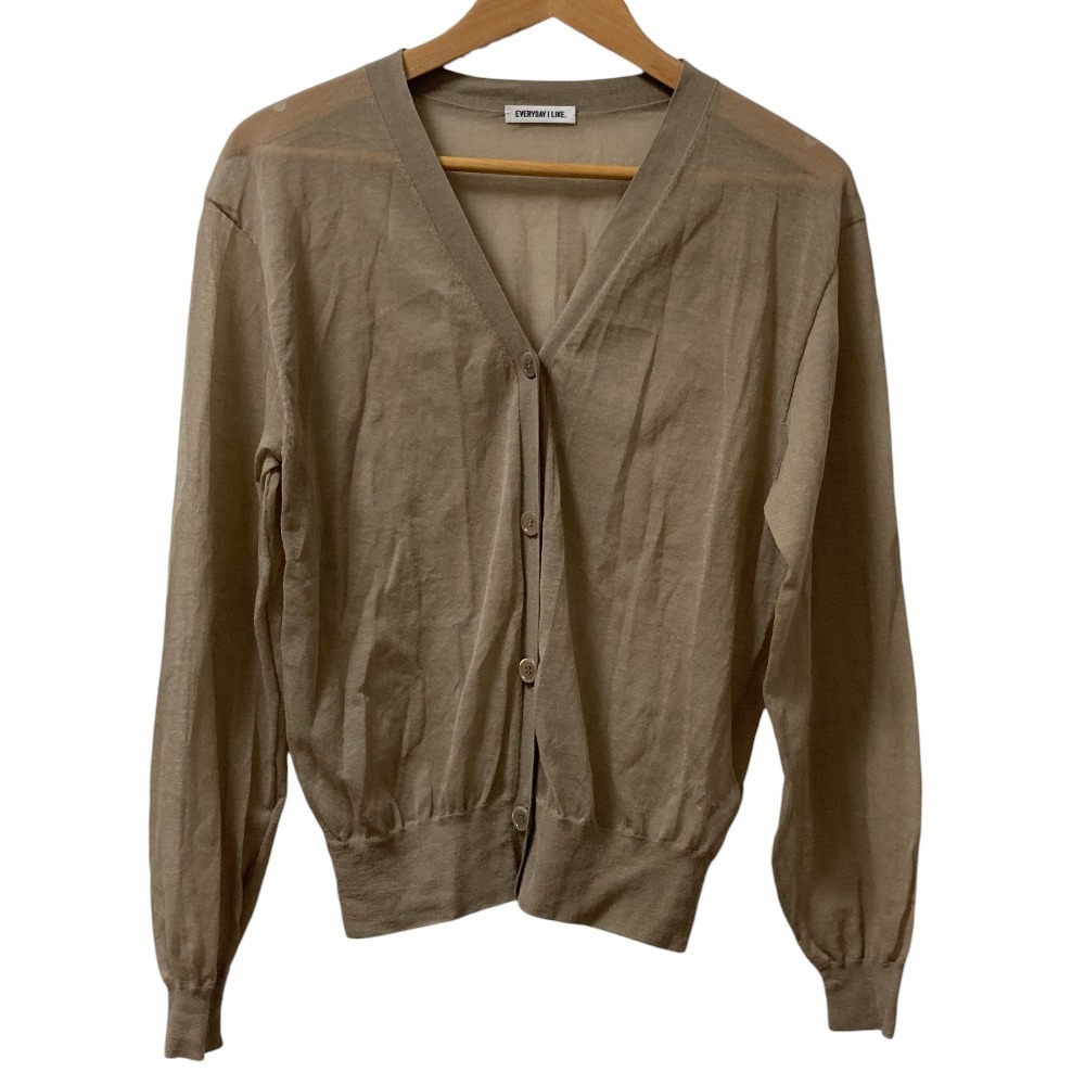  прекрасный товар 24SS EVERYDAY I LIKE Every tei Islay ik Deuxieme Classe VOILE V шея кардиган мокка 