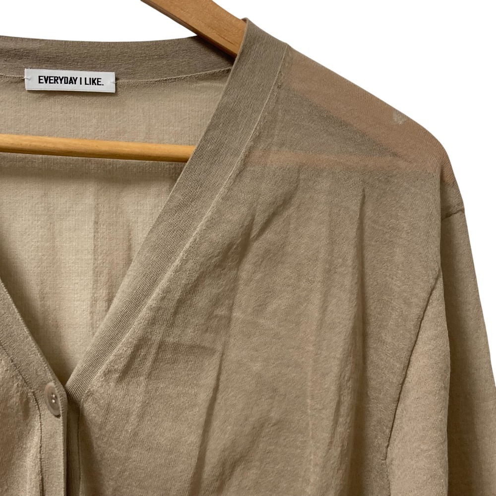  прекрасный товар 24SS EVERYDAY I LIKE Every tei Islay ik Deuxieme Classe VOILE V шея кардиган мокка 