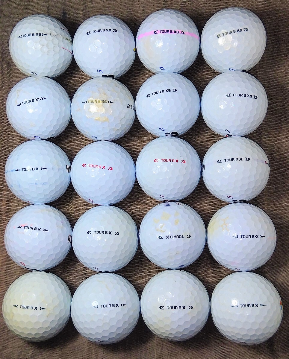 ◆BRIDGESTONEロストボール◆ 大人気 ブリヂストンロストボール TOUR B BX 12個 BXS 8個 合計20個セット　いかがですか？ TOURB BX BXS_画像3