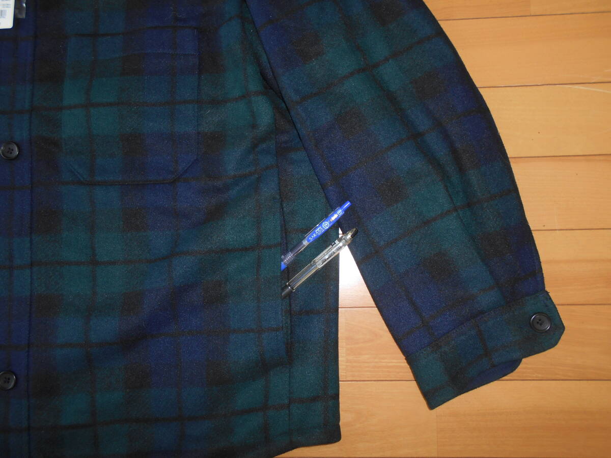 【特別価格】★未使用品★UNIQLO no.311-439811 ブラックウォッチチェック オーバーシャツジャケット ★紺＆緑size３XL★_画像4