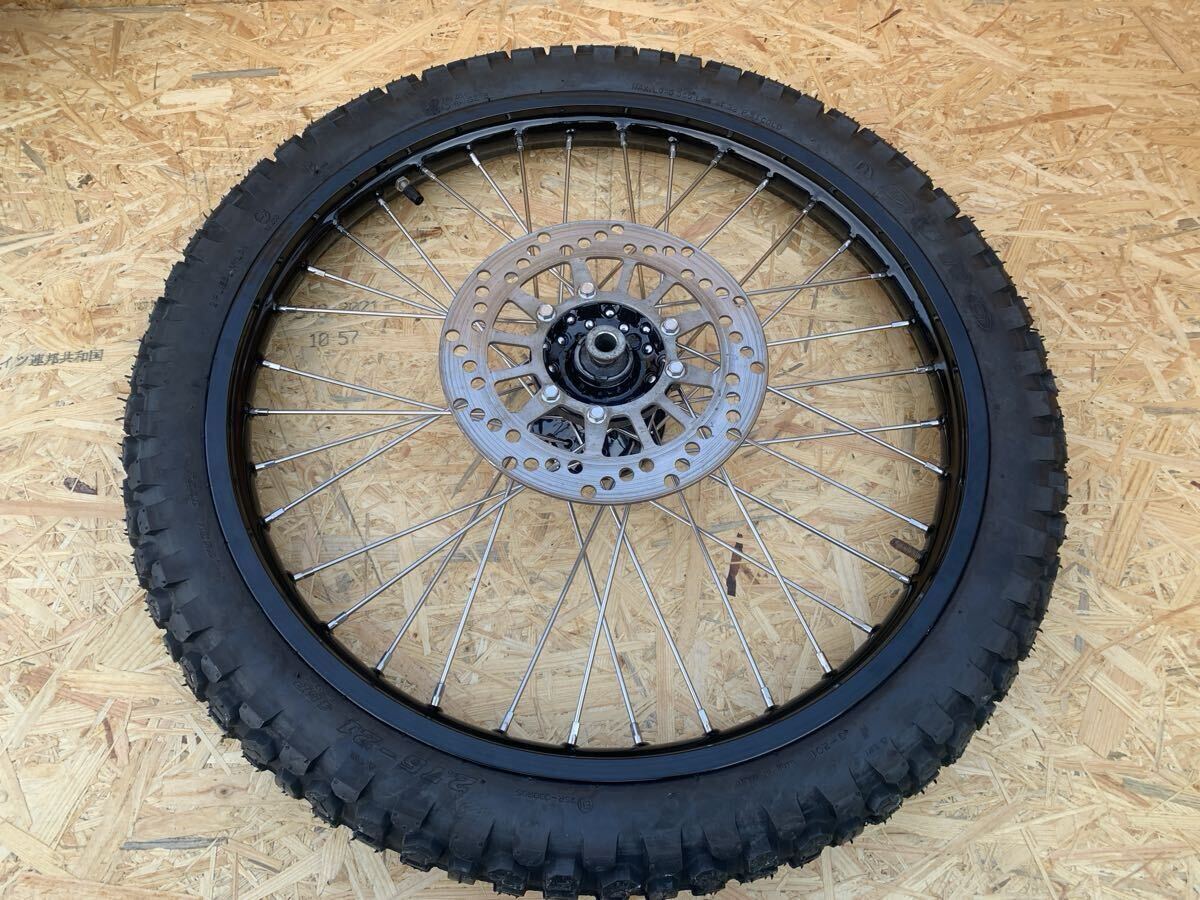 YAMAHA Yamaha DT125R 3FW передний и задний (до и после) колесо комплект шина новый товар 9312km совершенно распродажа один шт роза si выставляется.