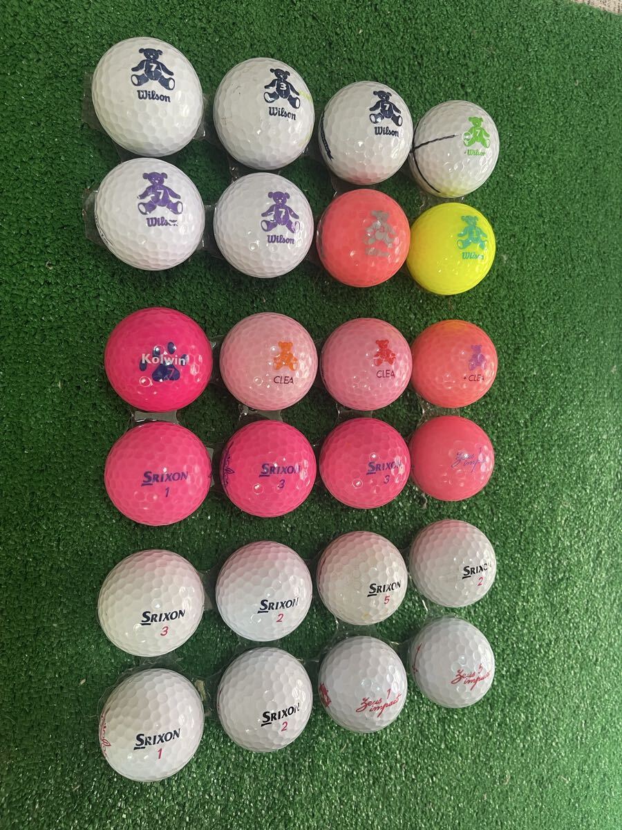 Wilson他　女性専用ゴルフボール24球の出品です。_画像2