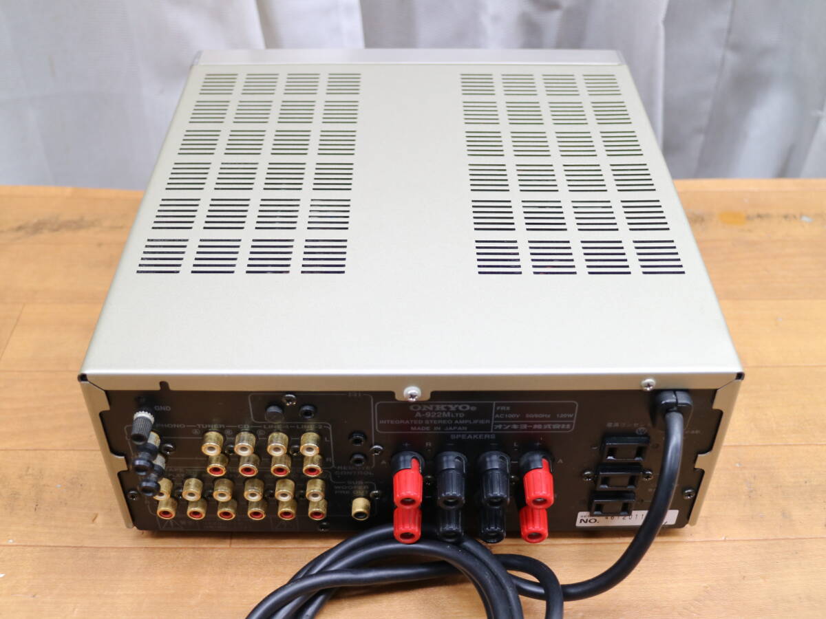ONKYO A-922M LTD プリメインアンプ (T-667)_画像4