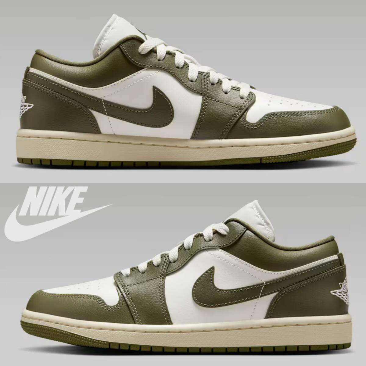 * модель лот * новый товар мужской 28.0cm Jordan бренд воздушный Jordan 1 LOW оливковый Air установка высокого уровня материалы Nike Nike W AIR JORDAN