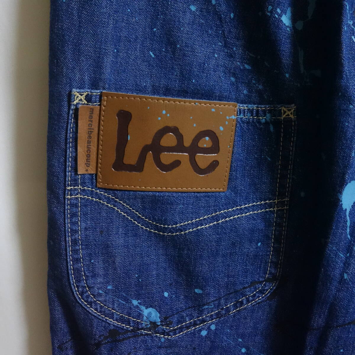 [18AW Lee × mercibeaucoup mercibeacoup обезьяна L легкий брюки L] краска обработка MB83FF937 Right on s Denim брюки 