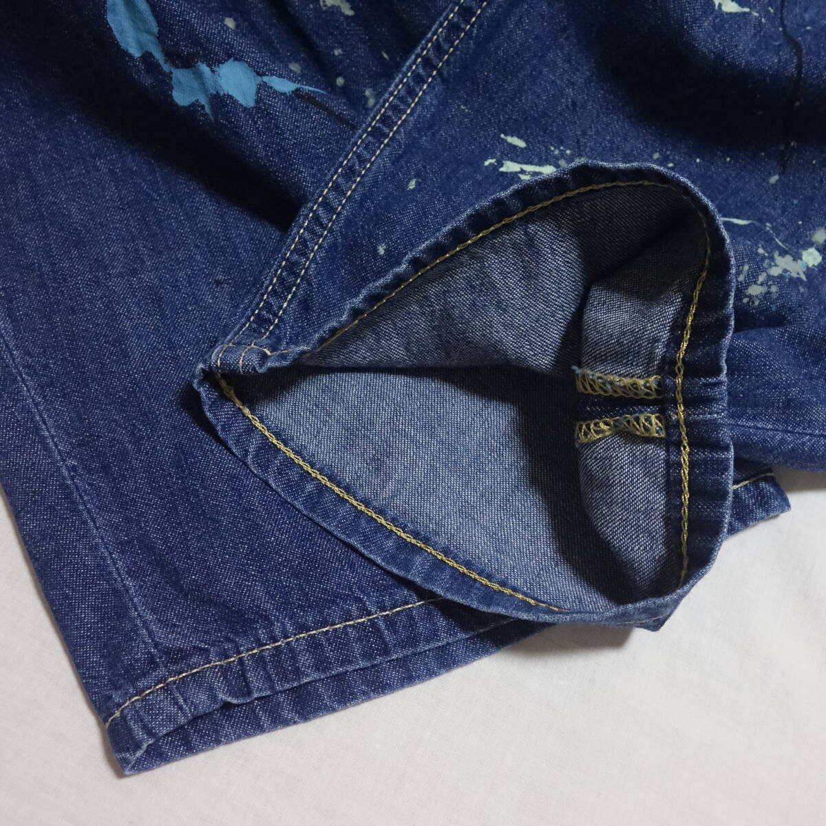 [18AW Lee × mercibeaucoup mercibeacoup обезьяна L легкий брюки L] краска обработка MB83FF937 Right on s Denim брюки 