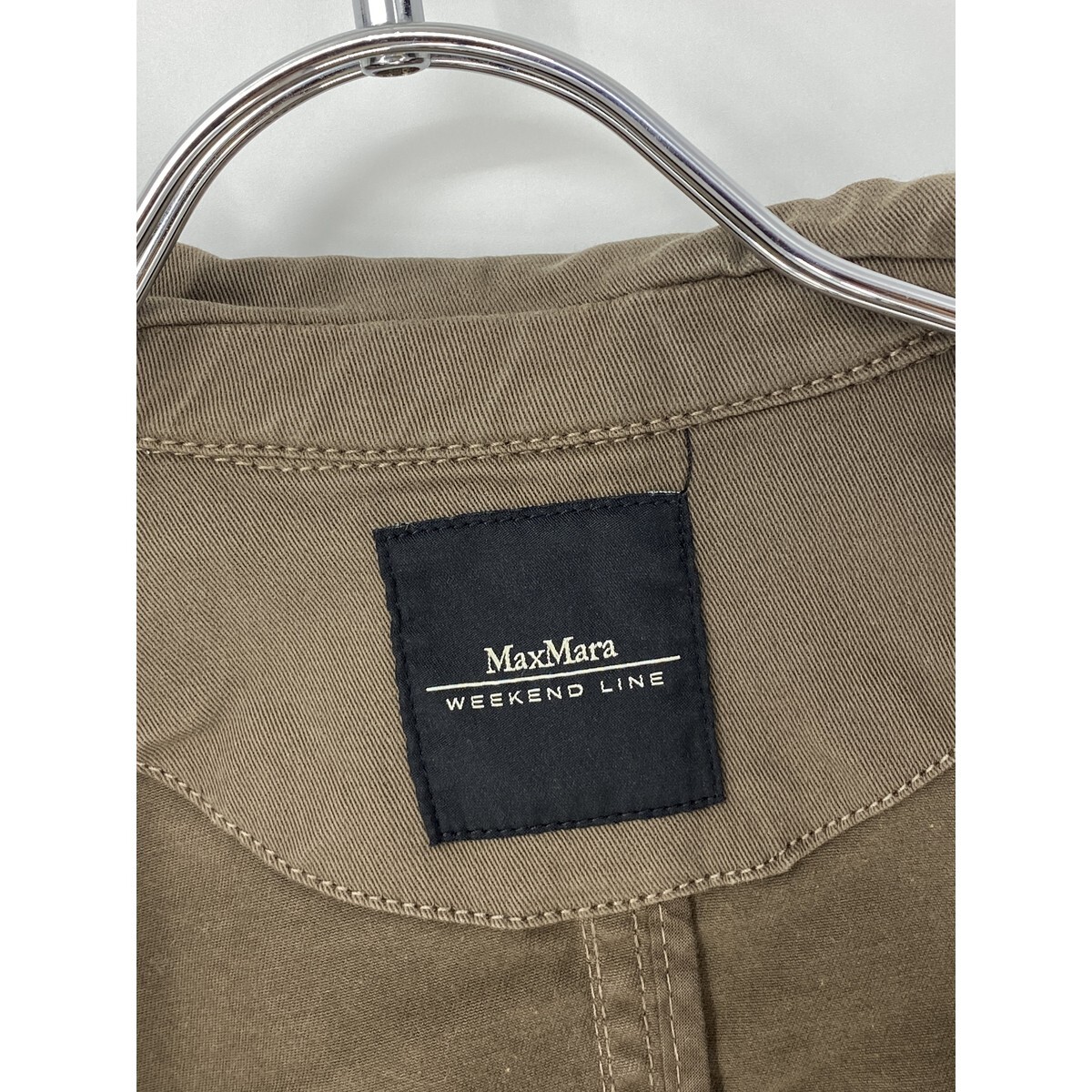 A9393/ превосходный товар весна лето MAXMARA WEEKEND LINE Max Mara хлопок выполненный в строгом стиле милитари Work жакет 36 M степени чай женский 