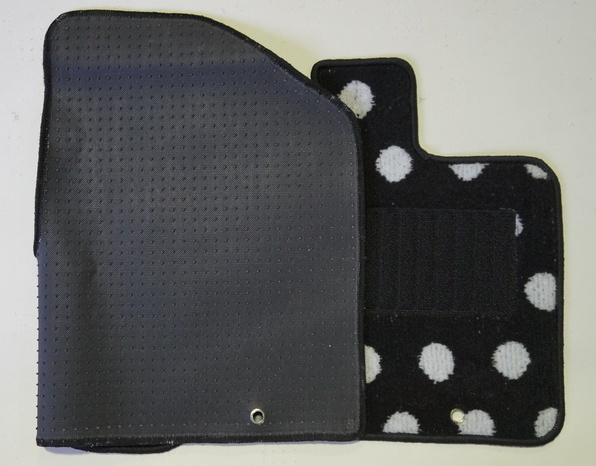  бесплатная доставка Mazda flair / custom стиль для коврик на пол полька-дот чёрный 