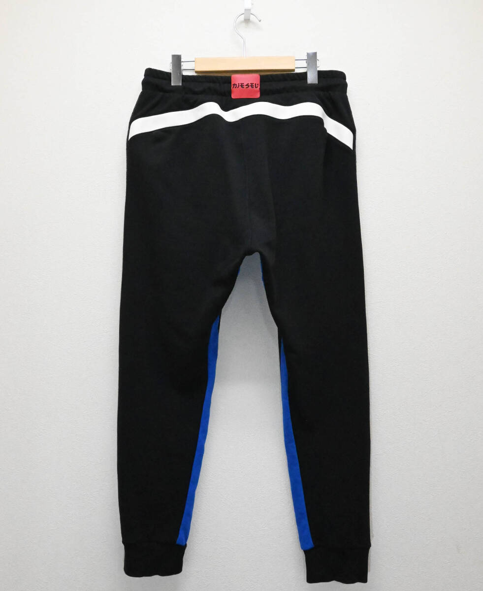 R492★良品 DIESEL ディーゼル DSL ロゴ サイドライン コットン スウェットパンツ L ブラック Y2K カタカナ?ロゴ 黒 クリーニング済_画像2