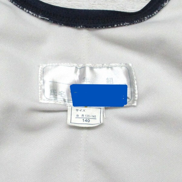 E8890☆競泳水着 女子 140サイズ ジュニア ネイビー 紺黒系 ワンピース ツルスベ 無地 水泳 スイム スイミング プール_画像6