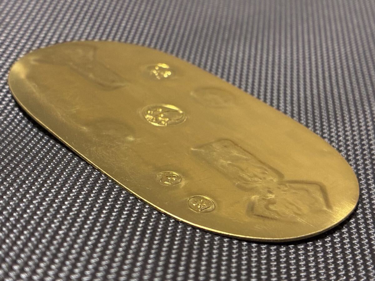  небо гарантия . обе штамп большой размер маленький штамп золотая монета Япония старая монета старая монета . sen деньги старый золотой серебряный обратная сторона печать античный коллекция 