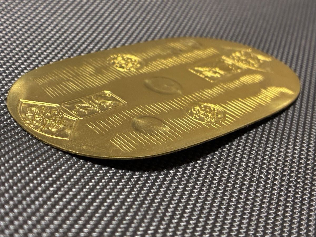  небо гарантия . обе штамп большой размер маленький штамп золотая монета Япония старая монета старая монета . sen деньги старый золотой серебряный обратная сторона печать античный коллекция 