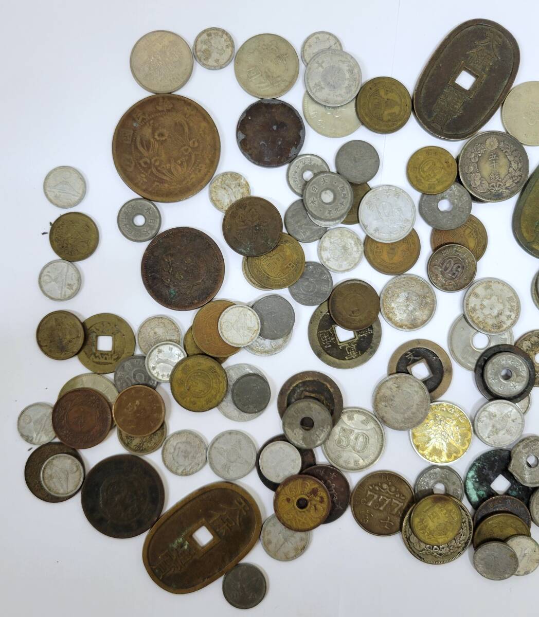 [ старая монета ] Япония банкноты монета комплект полная масса 500g over .... sen иен . 10 sen дыра sen небо гарантия через . коллекция 