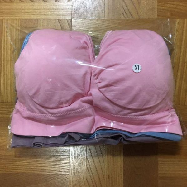 ジニエブラ パステルカラー XLサイズ 3枚セット ノンワイヤー スポブラ スポーツブラ ナイトブラ マタニティー ジニエ genie bra ブラ_画像3