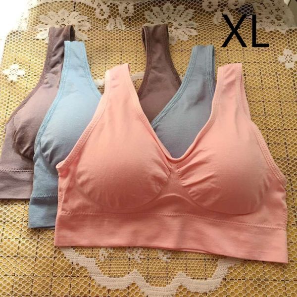 ジニエブラ パステルカラー XLサイズ 3枚セット ノンワイヤー スポブラ スポーツブラ ナイトブラ マタニティー ジニエ genie bra ブラ_画像4