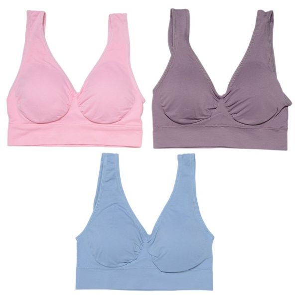 ジニエブラ パステルカラー XLサイズ 3枚セット ノンワイヤー スポブラ スポーツブラ ナイトブラ マタニティー ジニエ genie bra ブラ_画像8