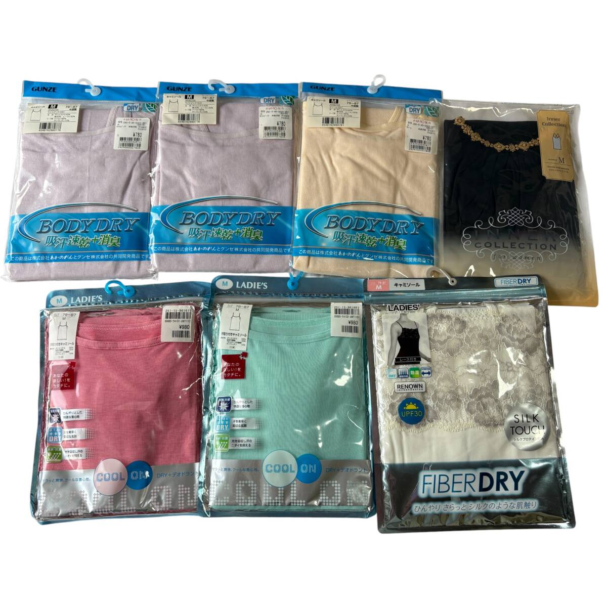 【未使用品】メンズ/レディース インナーウェア まとめ売り PEACE FITランニング V型フレンチ ノースリーブ キャミソール シルク 絹 05_画像5