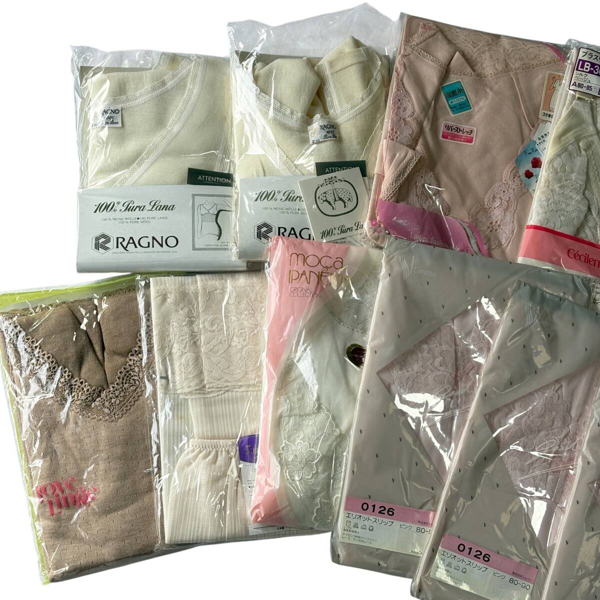 【未使用品】メンズ/レディース インナーウェア まとめ売り PEACE FITランニング V型フレンチ ノースリーブ キャミソール シルク 絹 05_画像8